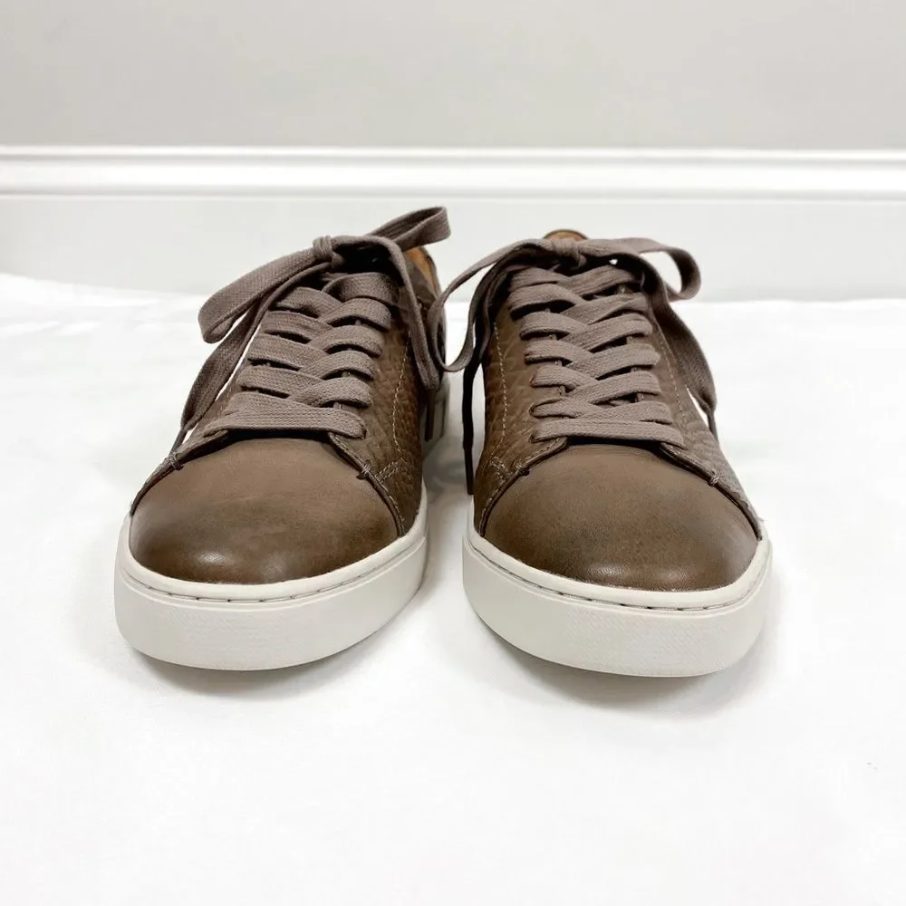 FRYE Ivy Low Lace Leather Embossed Sneakers